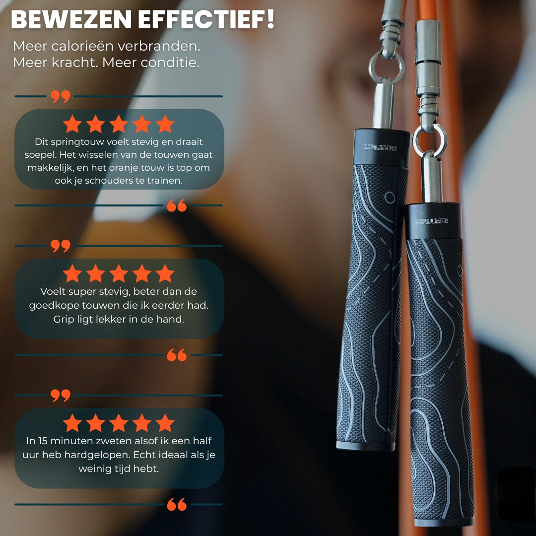 Crossrope Get Lean Set - gewogen springtouw - 1/4 lbs en 1/2 lb touwen - slanke handgrepen - X-Small Crossrope Get Lean Set - gewogen springtouw - 1/4 lbs en 1/2 lb touwen - slanke handgrepen - X-Small