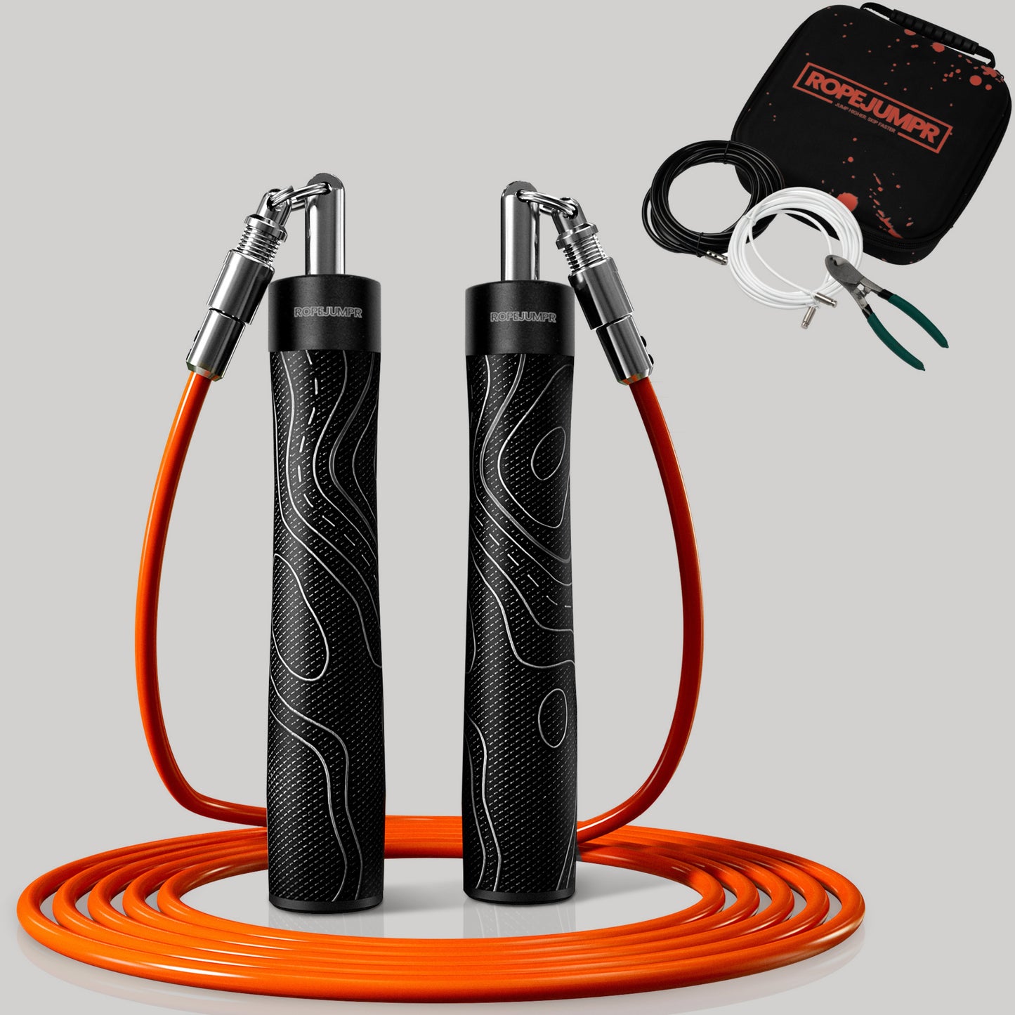 Ropejumpr – Verzwaard Springtouw Set | Speed Rope, Standaard & Heavy Rope | Full-Body Workout